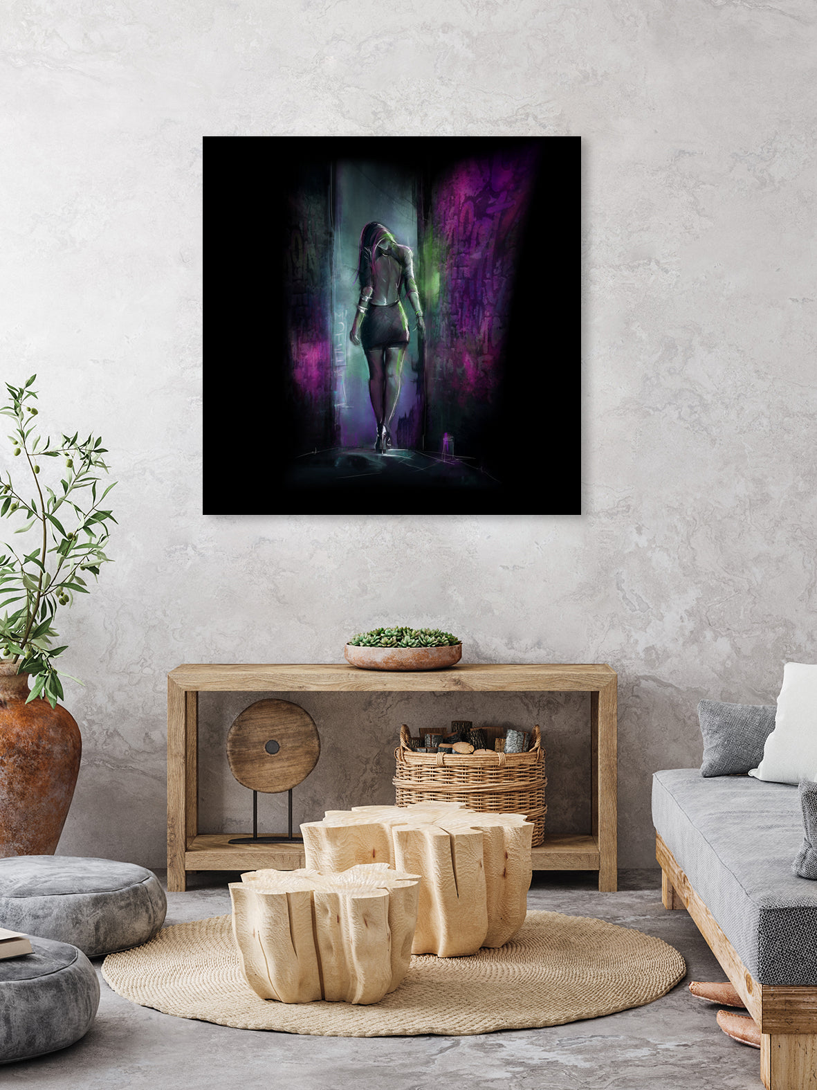 Reverse Love by Claudio Tosi on GIANT ART - fuchsia digital painting