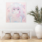 Gamer Girl 4 by Kaoru Hasegawa on GIANT ART - pink mixed media