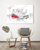 Air Jordan 03s by Francesco Scura on GIANT ART - red digital painting