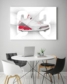 Air Jordan 03s by Francesco Scura on GIANT ART - red digital painting