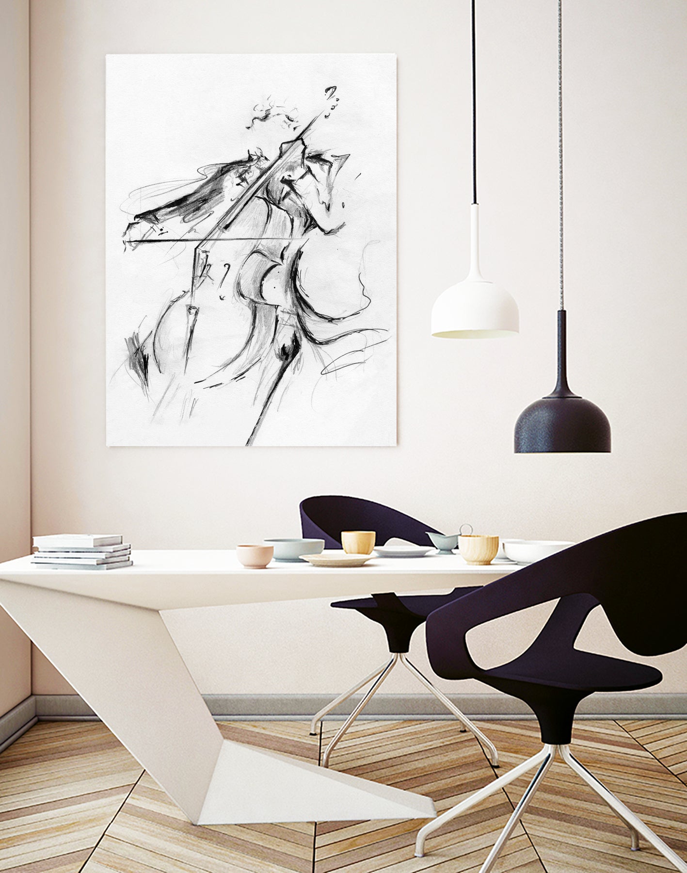 Cellist by Marc Allante on GIANT ART - black photo illustration