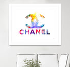 Chanel by Daniel Janda on GIANT ART - pink mixed media