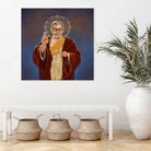 Saint Jeff of Goldblum by Vincent Carrozza on GIANT ART - blue digital painting