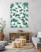 Tropical Green Palms Pattern #1 #tropical #decor #art by Anita & Bella Jantz on GIANT ART - green photo illustration