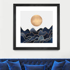 Waves 1 by Elisabeth Fredriksson on GIANT ART - blue digital painting