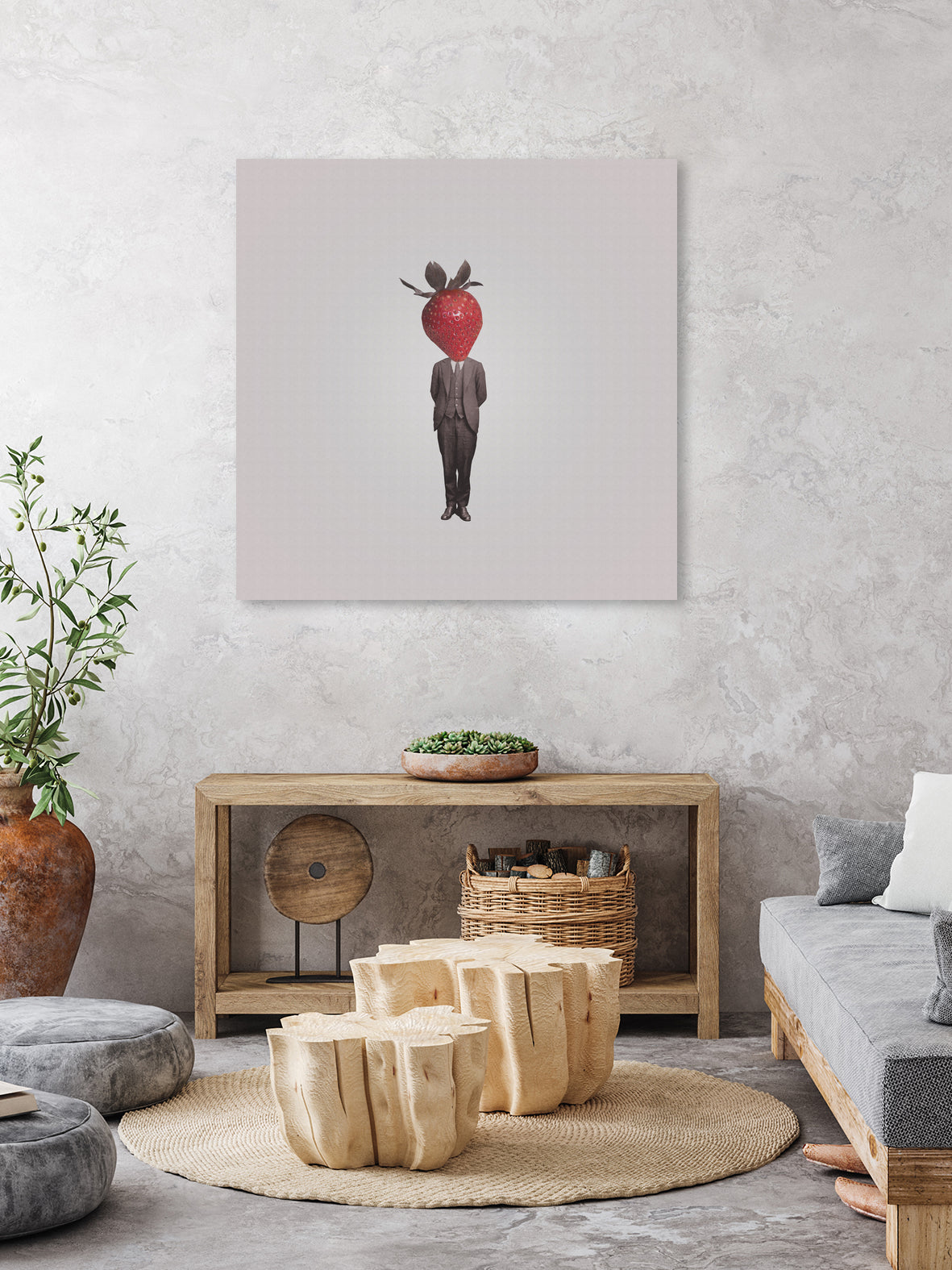 Strawberry Mugshot by Isa Valimaki on GIANT ART - red photo manipulation