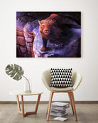 Seven deadly Sins : Pride by Cyril Rolando on GIANT ART - fuchsia digital painting
