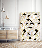 Midcentury Modern Marble Cubes by Christina Shek on GIANT ART - gray digital drawing