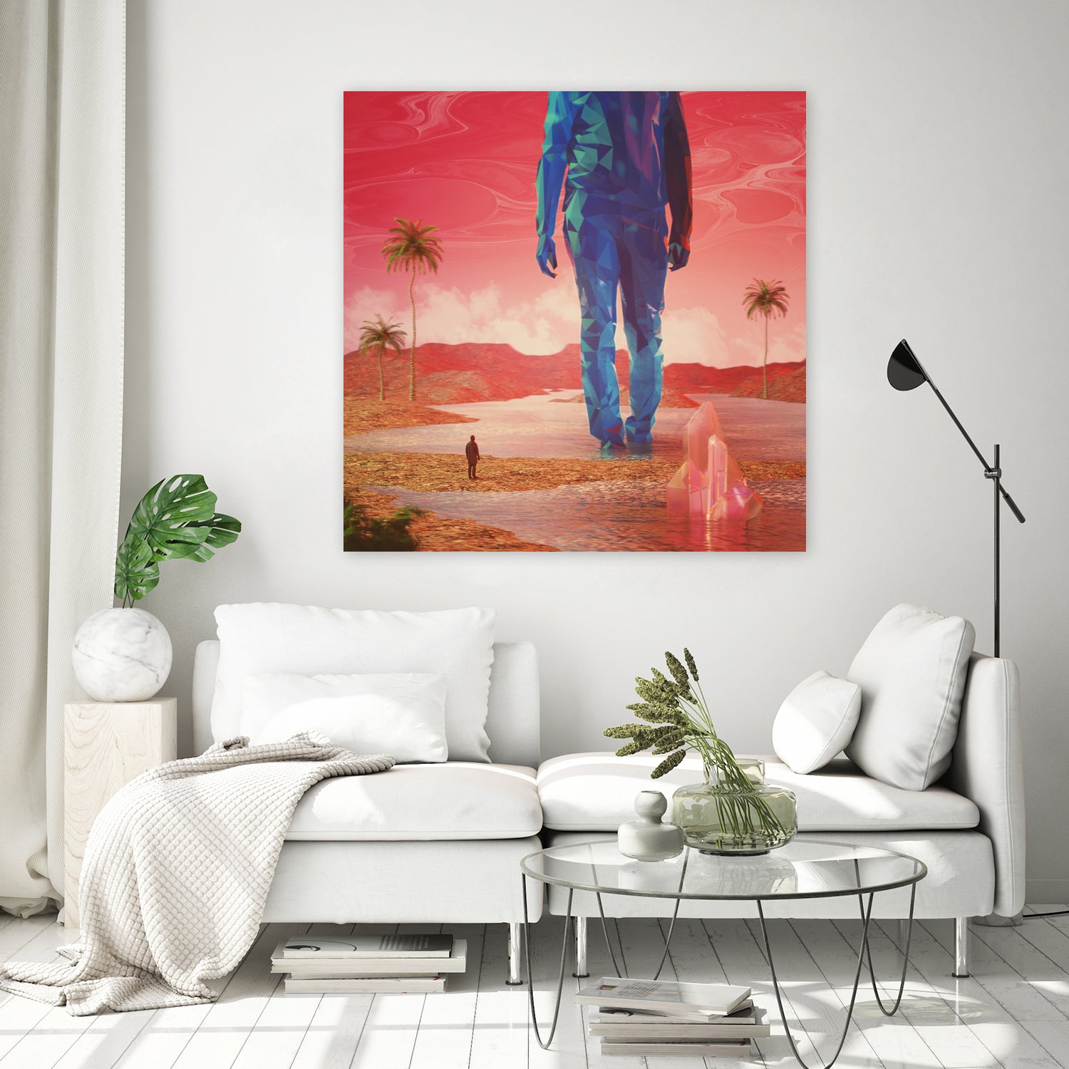 Selfscape Dream by Jorge Luis Miraldo on GIANT ART - red digital painting