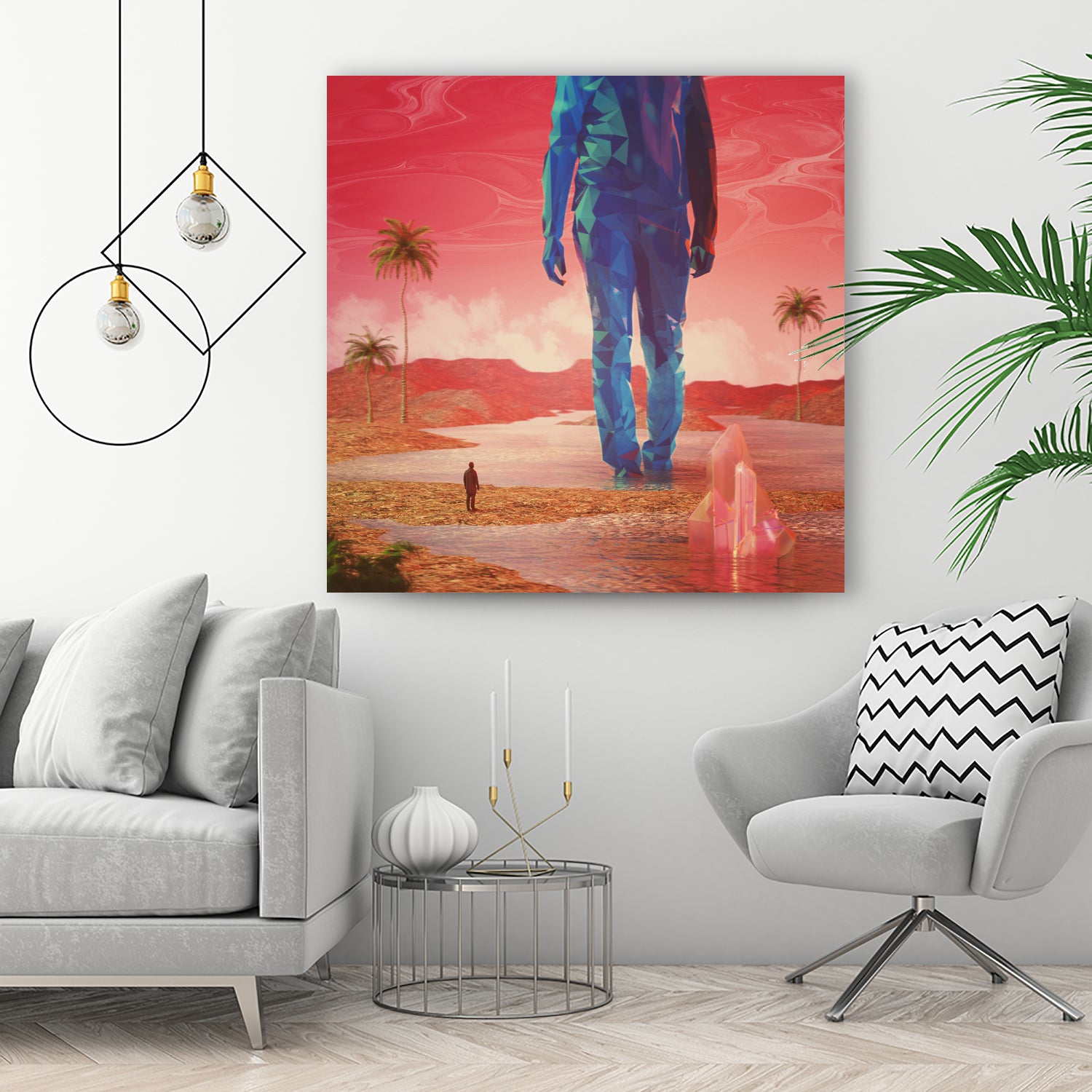 Selfscape Dream by Jorge Luis Miraldo on GIANT ART - red digital painting