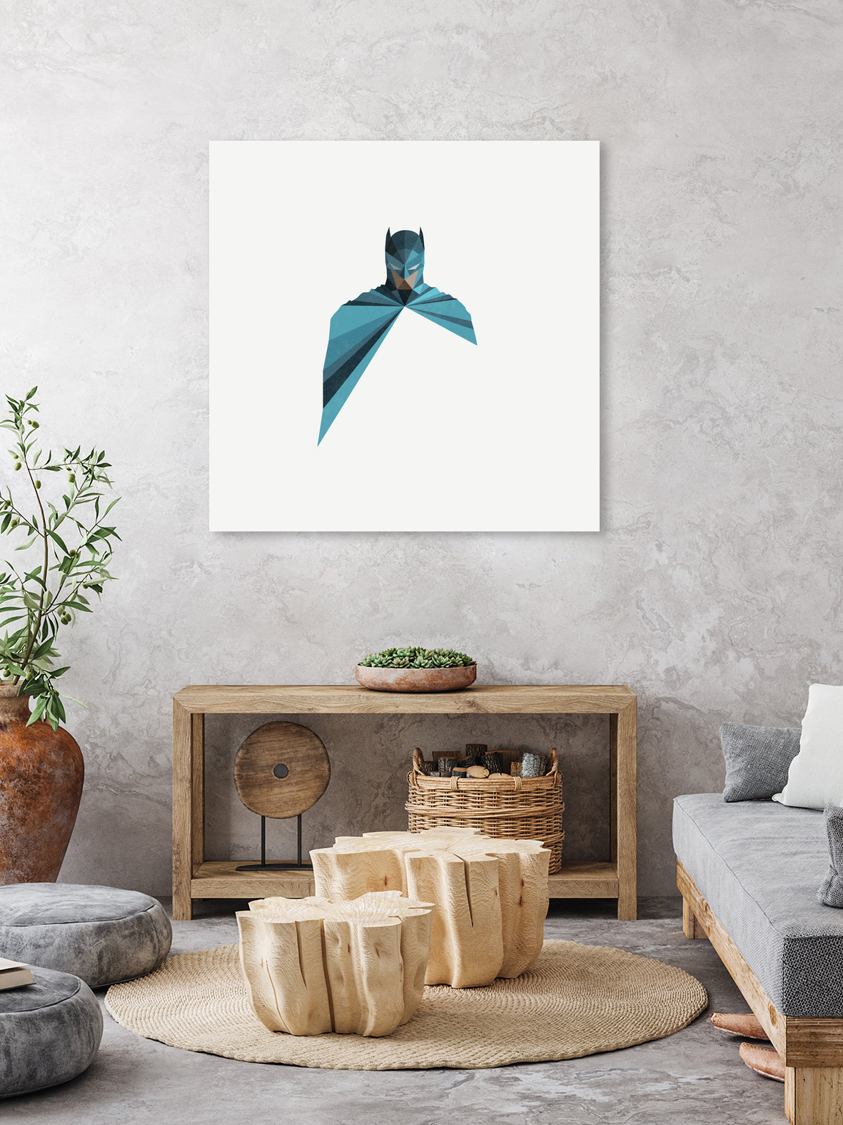 Dark as Knight by Jason Ratliff on GIANT ART - blue vector illustration