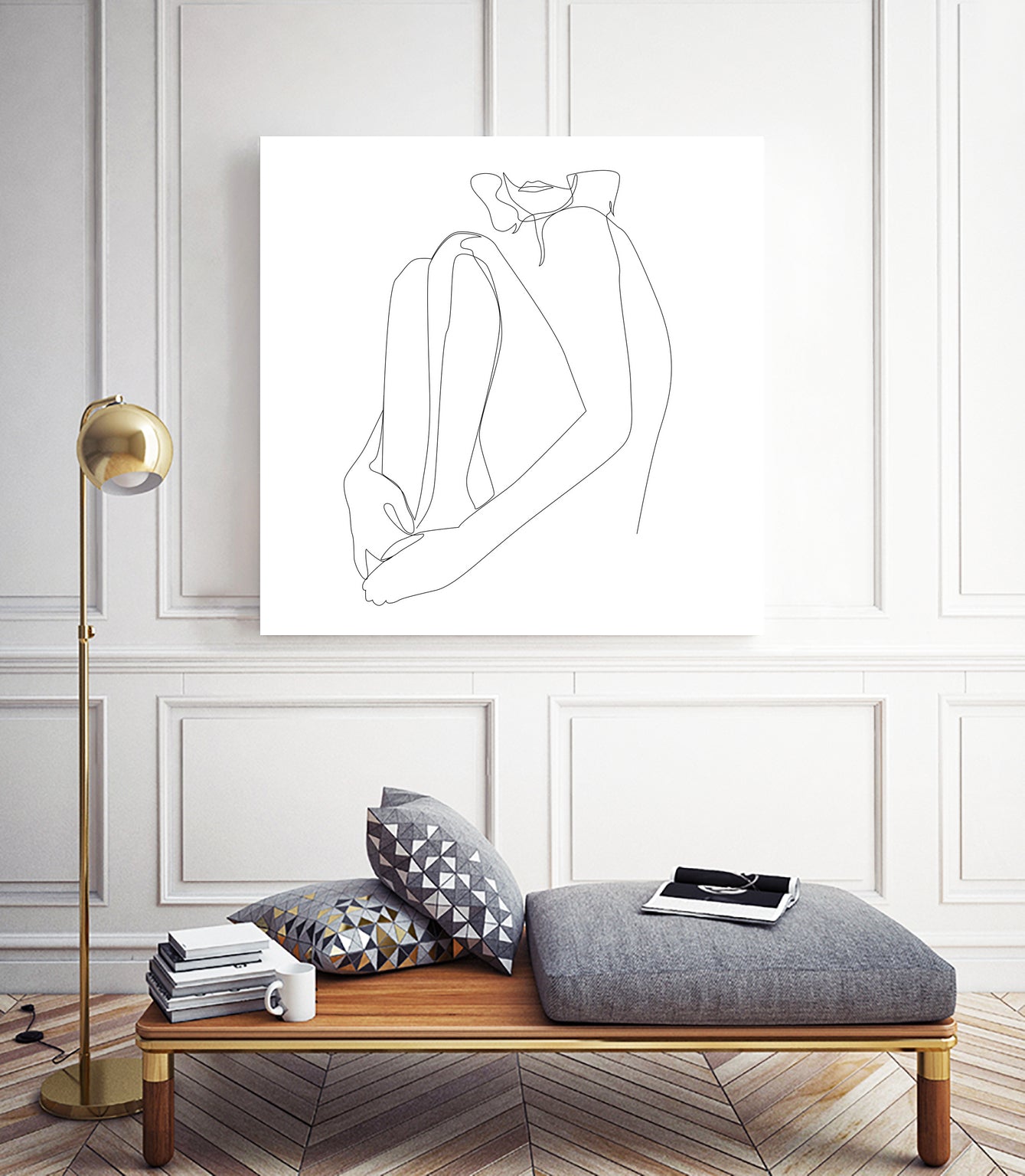 SACRAMENT - single line art by Andrew Strugallo on GIANT ART - white vector illustration