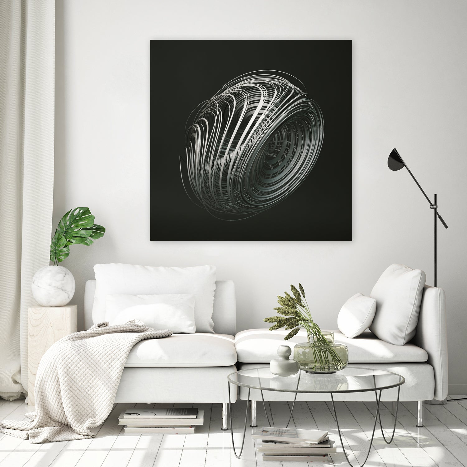 Strange Attractors Dequan Li 05 by David Ferreira on GIANT ART - gray 3d art