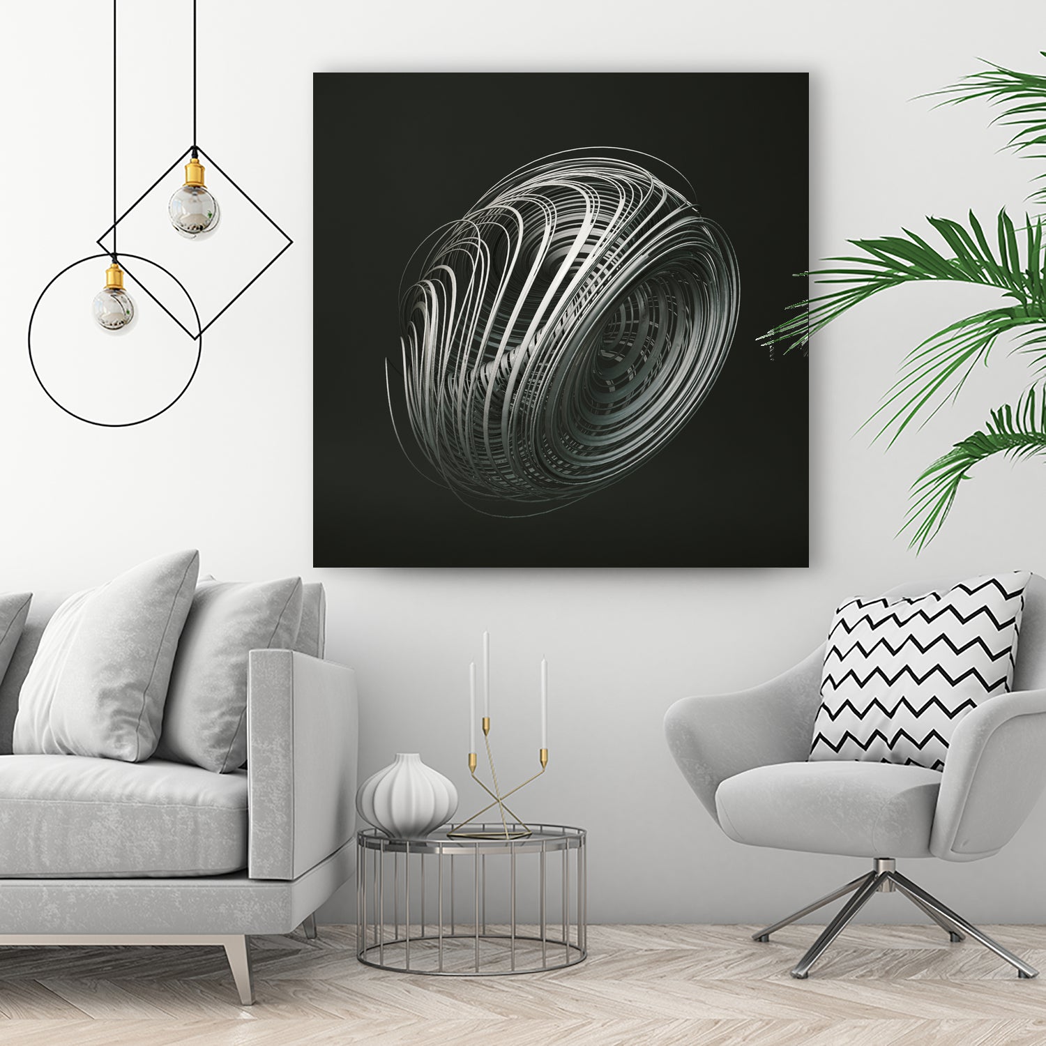 Strange Attractors Dequan Li 05 by David Ferreira on GIANT ART - gray 3d art