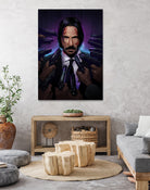 John Wick by Nikita Abakumov on GIANT ART - fuchsia digital painting