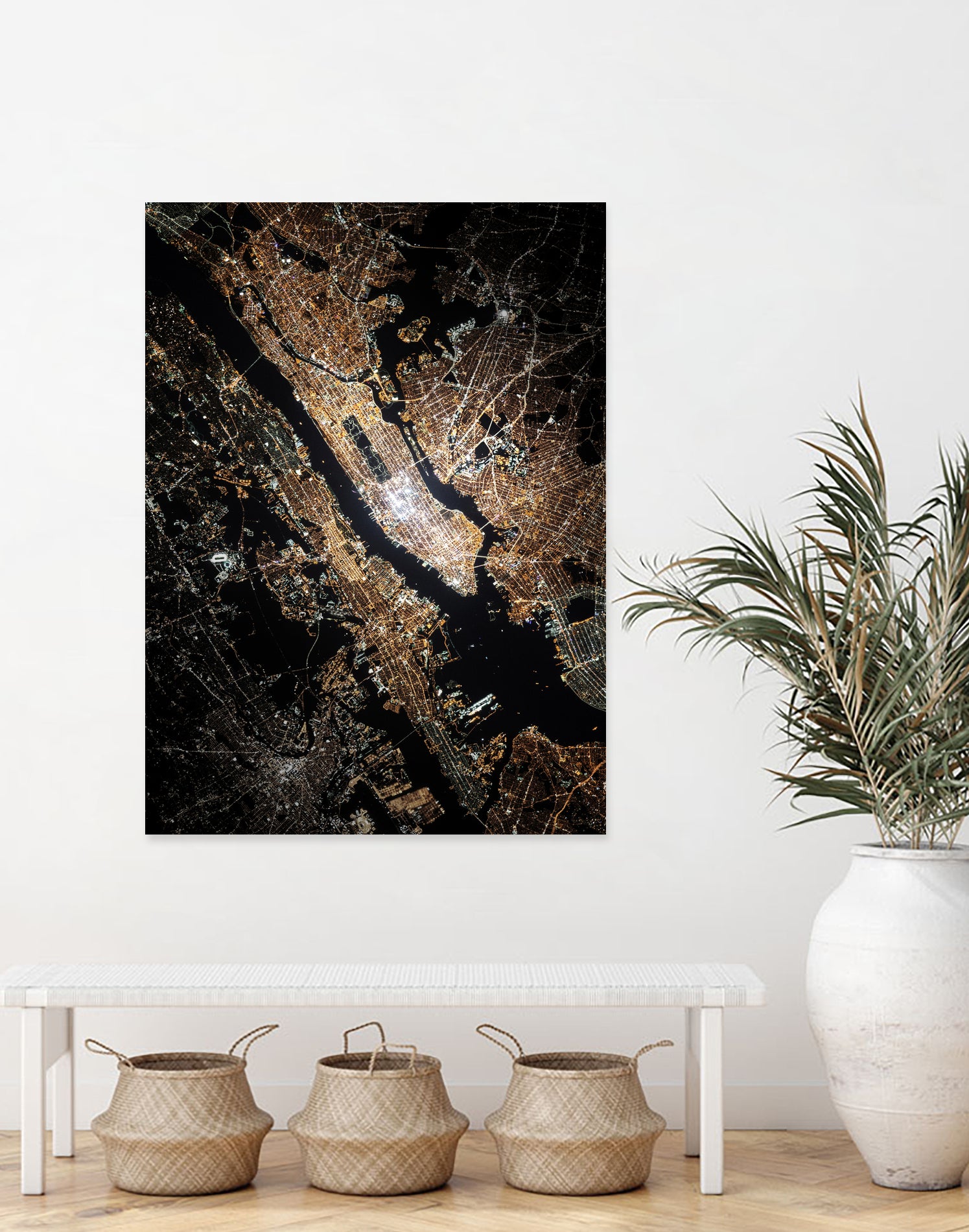 NYC Night Lights by Nikita Abakumov on GIANT ART - black photo manipulation