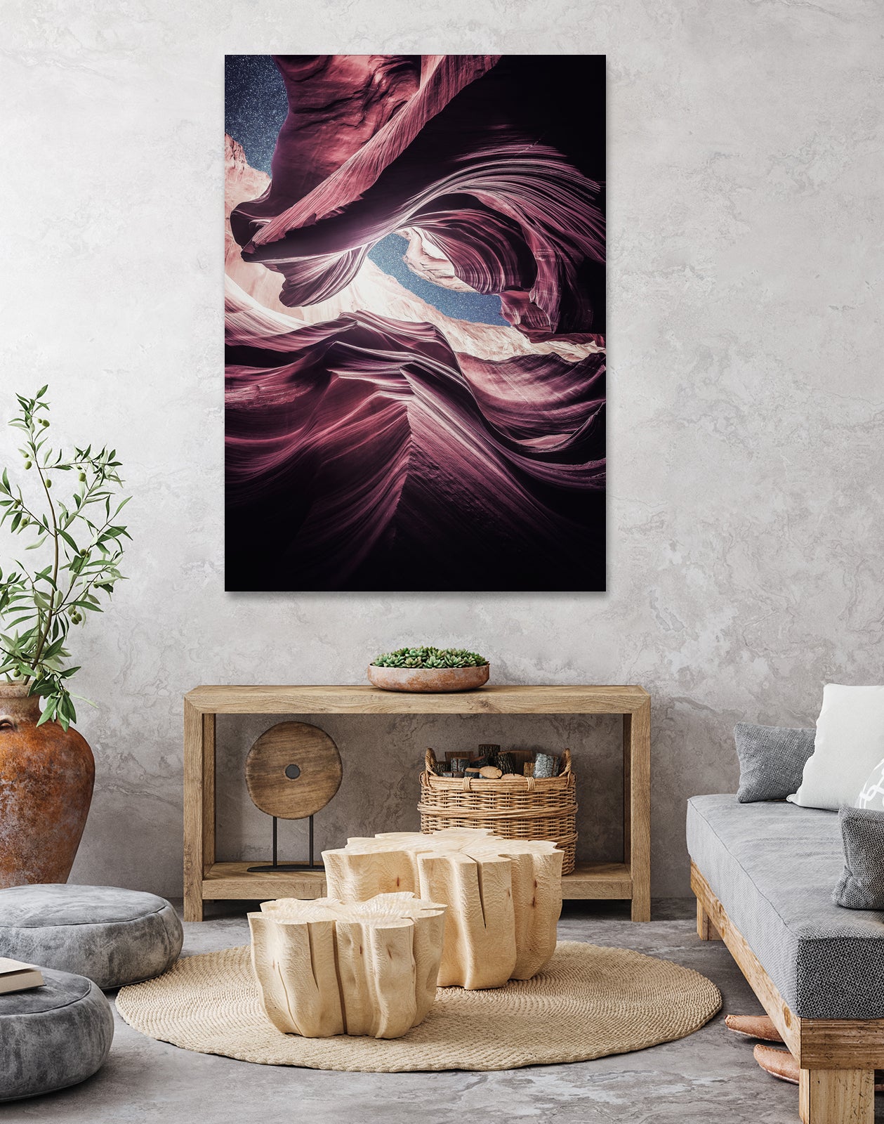 nature-23 by Nikita Abakumov on GIANT ART - fuchsia mixed media