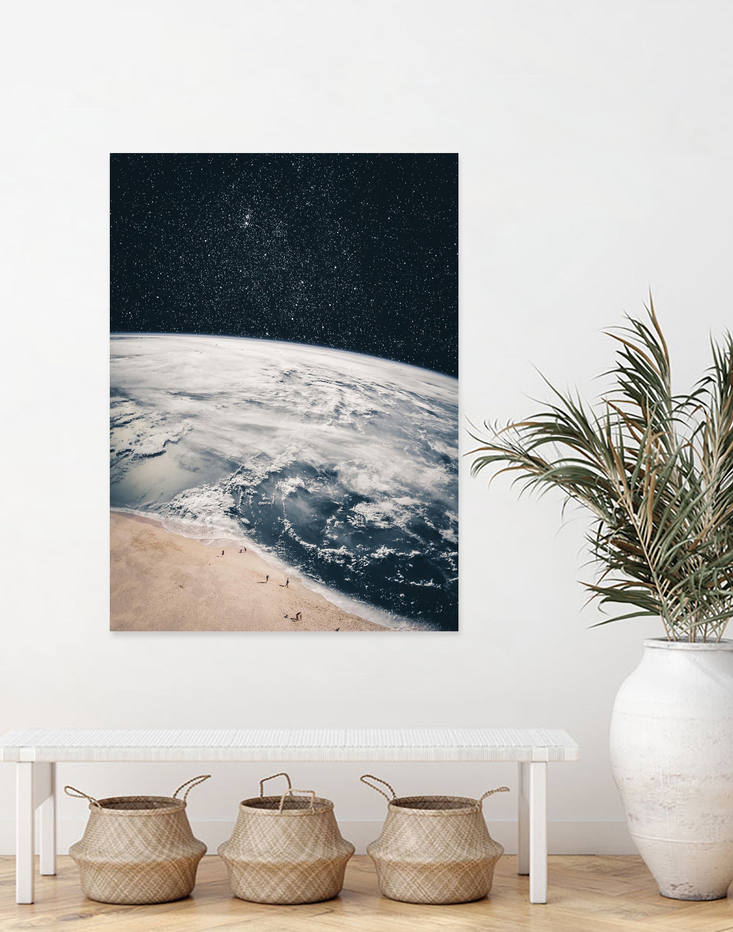 Walk on the beach by GEN Z by Rigaud Mickaël on GIANT ART - black photo illustration