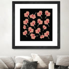 Delicate Hibiscus Flowers by Vanka Manitarka on GIANT ART - pink digital painting