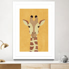 FAUNA / Giraffe by Daniel Coulmann on GIANT ART - yellow digital painting