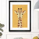 FAUNA / Giraffe by Daniel Coulmann on GIANT ART - yellow digital painting