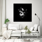 Skull X (bw) by Solti Balázs on GIANT ART - black digital painting