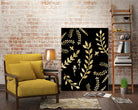 Gold Leaves Pattern #1 #drawing #decor #art by Anita & Bella Jantz on GIANT ART - brown digital drawing