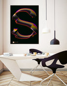 S - RADIANT GENETYPO #094 v01 by Toni Mitjanit on GIANT ART - black typography