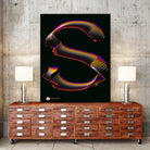 S - RADIANT GENETYPO #094 v01 by Toni Mitjanit on GIANT ART - black typography