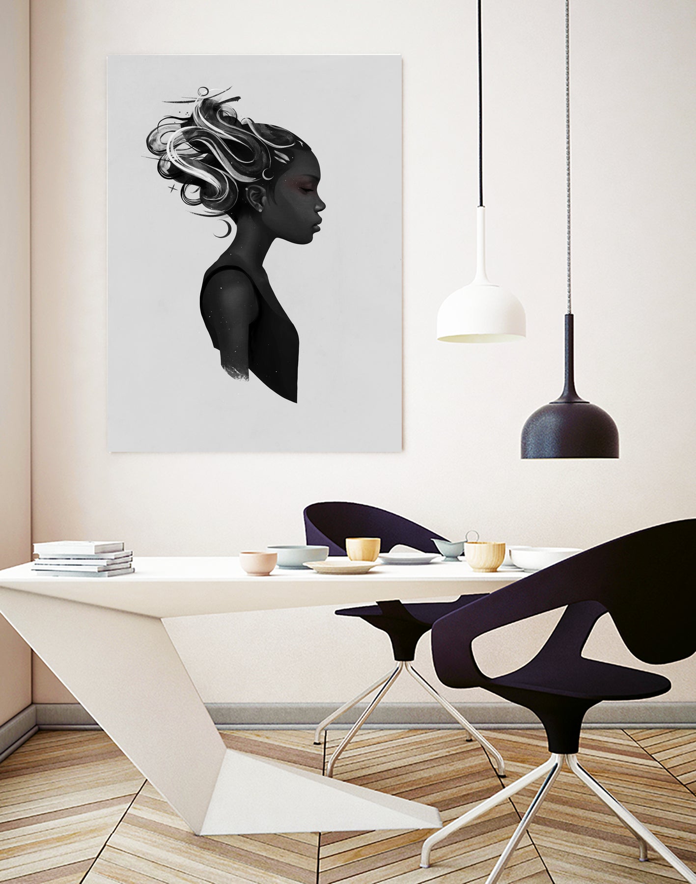 Hard To Say by Ruben Ireland on GIANT ART - black digital painting