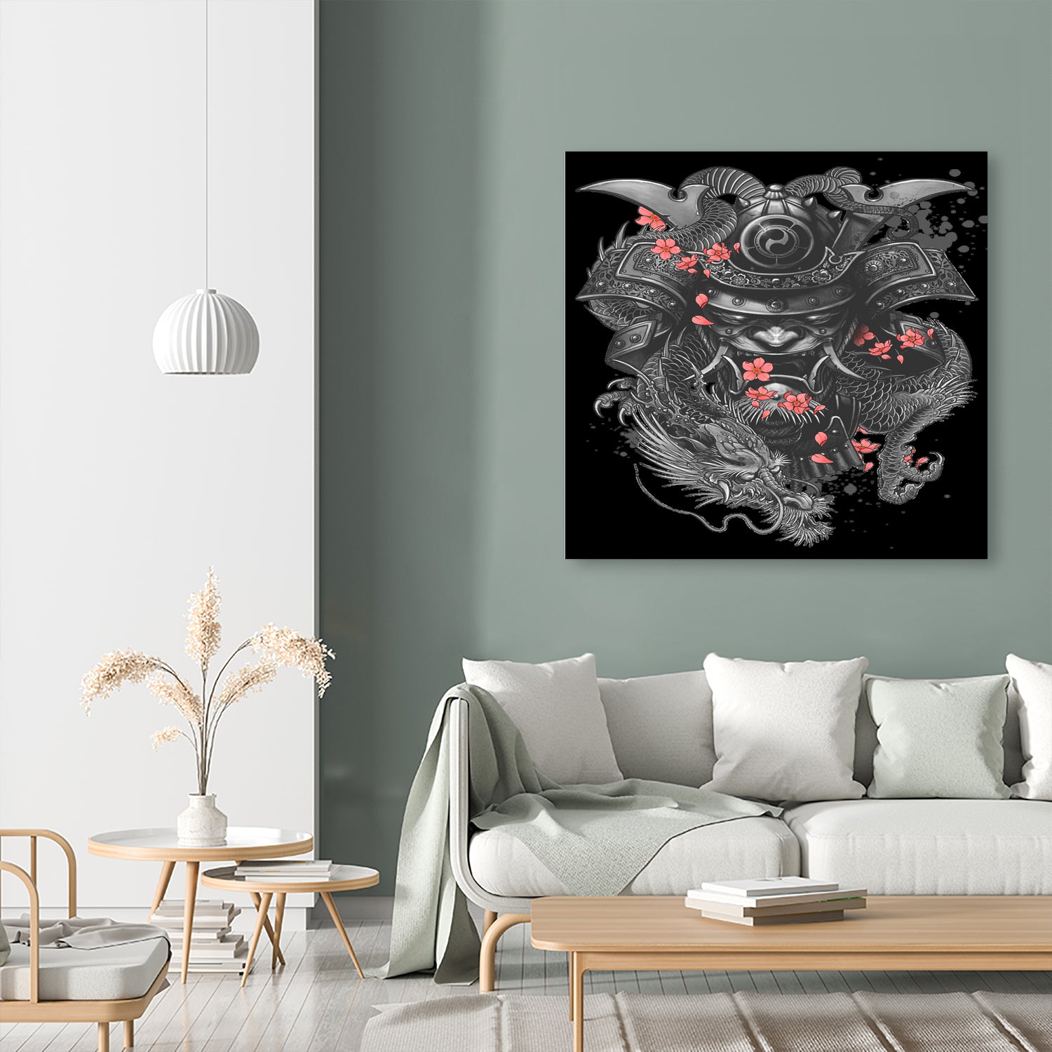 Sleeve tattoo Samurai Irezumi by Herman Wijanarko on GIANT ART - black vector illustration