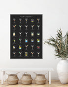 The Gin Cocktail by Finlay McNevin on GIANT ART - black typography