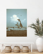 surf's up II by Soaring Anchor on GIANT ART - gray photo manipulation
