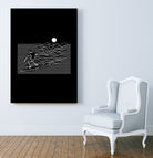 Surf Line by Afif Quilimo on GIANT ART - black digital painting