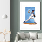 The Pitcher by Claudia Labarca on GIANT ART - blue digital painting