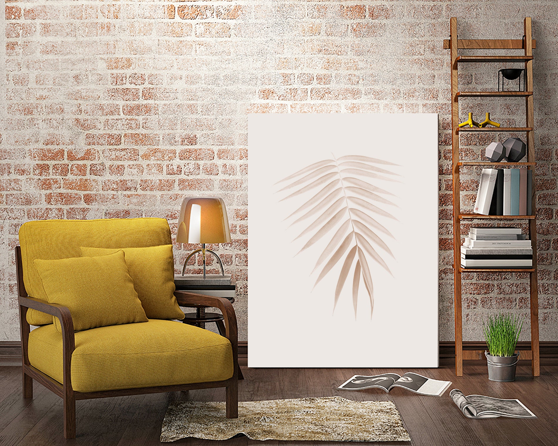 Palm Leaf Finesse #1 #minimal #tropical #decor #art by Anita & Bella Jantz on GIANT ART - brown photo illustration