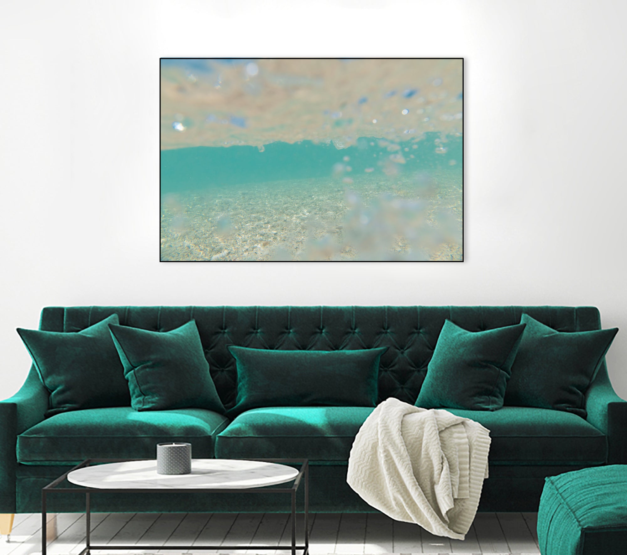 Ocean Mermaid Sea Sparkles Dream 1 by AnitasBellasArt on GIANT ART - blue coastal