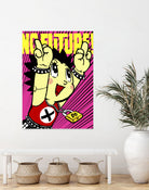 No Future by Bily Mariano da Luz on GIANT ART - pink vector illustration