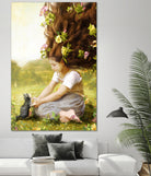 Little Kitty by Diogo Veríssimo on GIANT ART - green photo manipulation