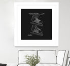 Hockey Skate Patent - Black by Finlay McNevin on GIANT ART - black typography
