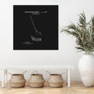 Hockey Stick Patent - Black by Finlay McNevin on GIANT ART - black typography
