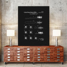 Toothbrush Patent - Black by Finlay McNevin on GIANT ART - black typography