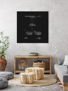 Golf Club Patent - Black by Finlay McNevin on GIANT ART - black typography