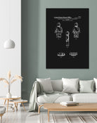Toy Figure Patent v2 - Black by Finlay McNevin on GIANT ART - black typography