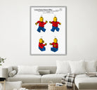 Toy Figure Patent v3 by Finlay McNevin on GIANT ART - white typography