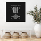 Coffee Press Patent - Black by Finlay McNevin on GIANT ART - black typography