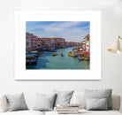 Rialto Station in Grand Canal by Darryl Brooks on GIANT ART - blue photo illustration