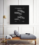 Breech Loading Rifle Patent - Black by Finlay McNevin on GIANT ART - black typography