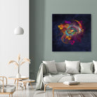 fractal Other Side by Justyna Jaszke on GIANT ART - blue digital painting