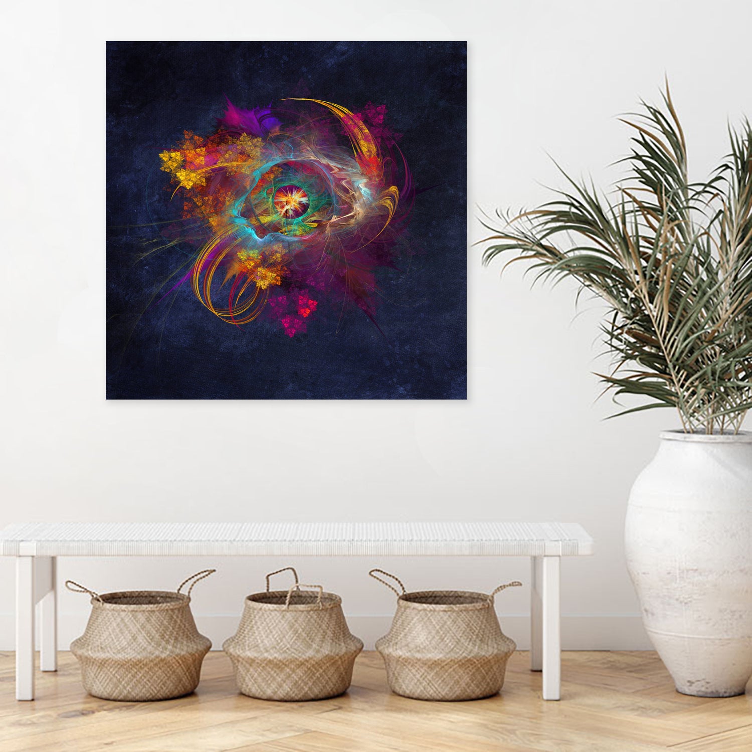 fractal Other Side by Justyna Jaszke on GIANT ART - blue digital painting